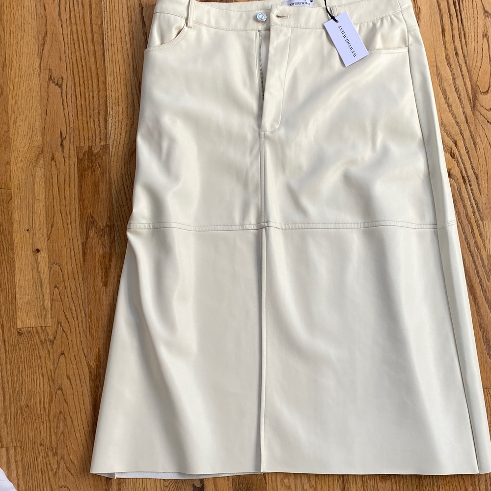 WeWoreWhat Ivory A-Line Skirt